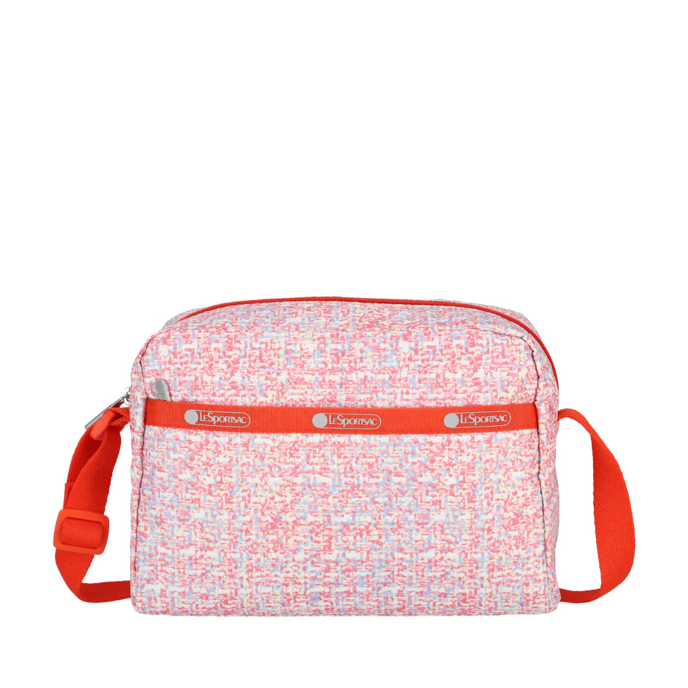 DANIELLA CROSSBODY 拉鍊斜背包 - 珊瑚夏日花呢