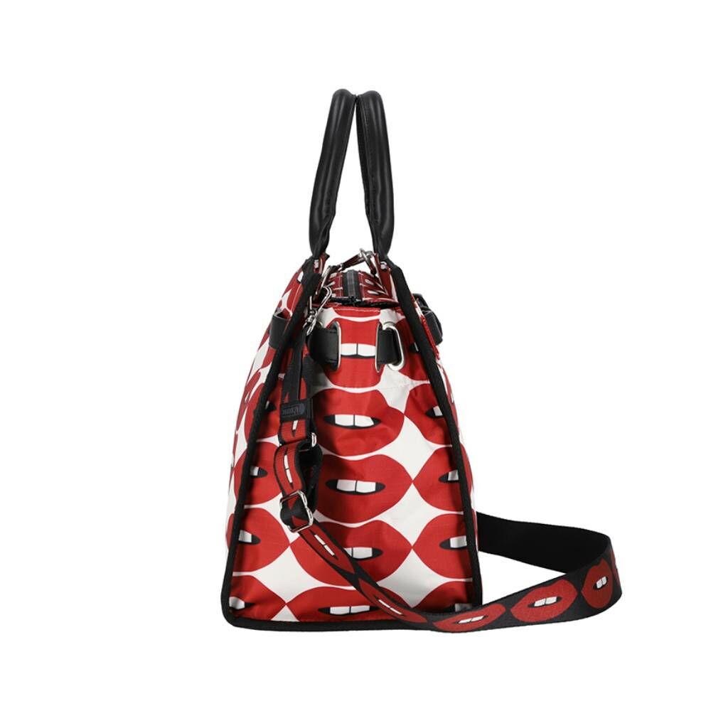 LG JOHNNY GO LIGHTLY 大型手提肩背包 - 烈焰紅脣