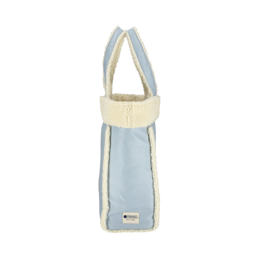TWO WAY DENIM TOTE 兩用托特包 - 水洗丹寧/羊羔絨