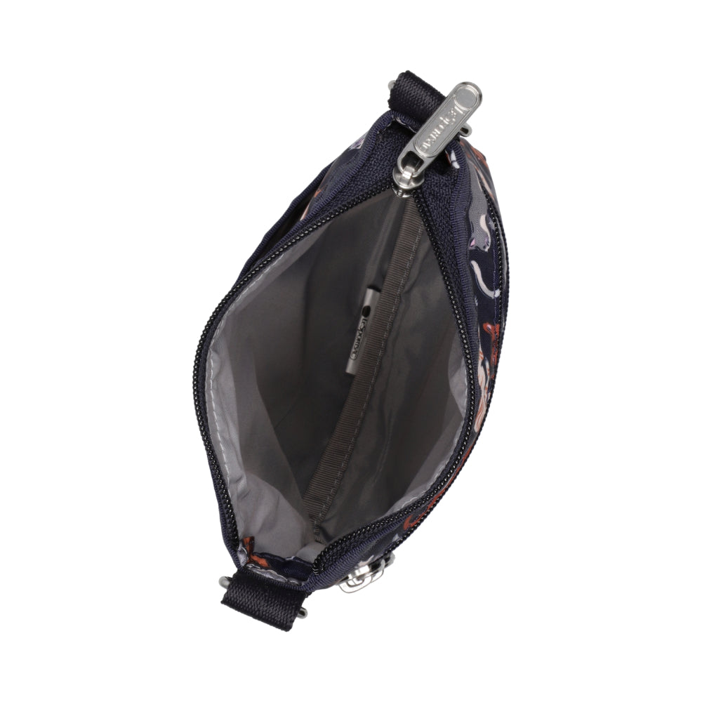 3 ZIP CROSSBODY 三層拉鍊斜背包 - 好奇貓咪黑