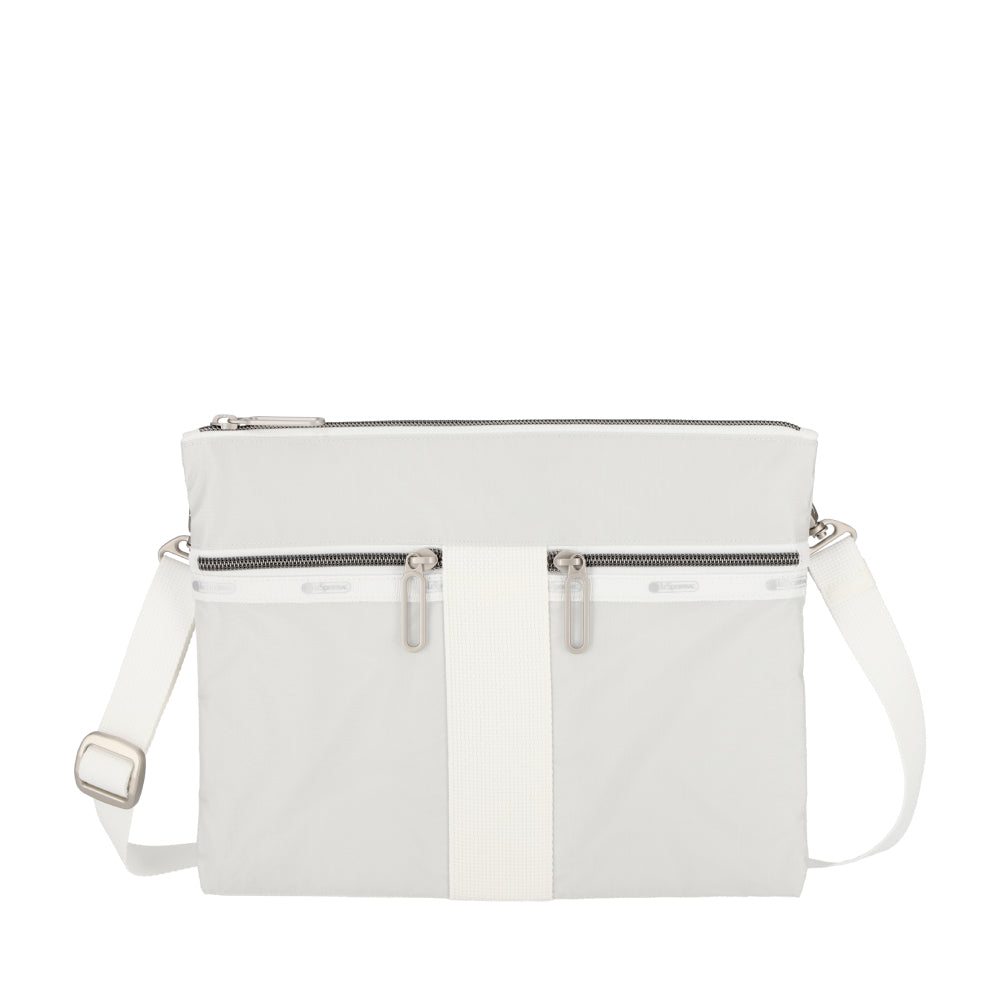 POUCH CROSSBODY 輕便拉鍊斜背包 - 極致白