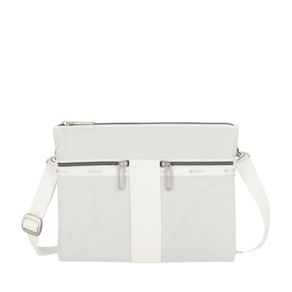 POUCH CROSSBODY 輕便拉鍊斜背包 - 極致白