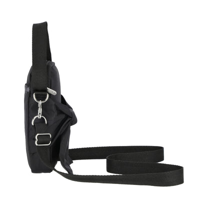 BOW MINI PHONE CROSSBODY 蝴蝶結迷你手機包 - 黑緞蝴蝶