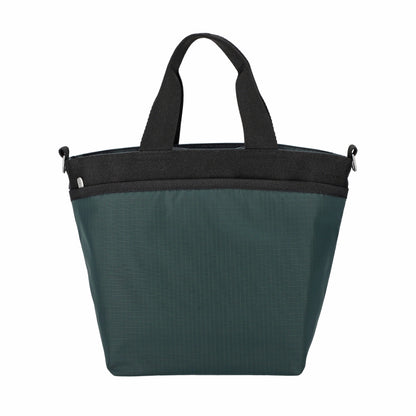 BUCKET TOTE 手提斜背兩用方形包 - 午夜綠/經典黑