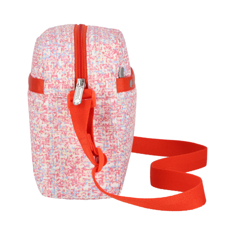DANIELLA CROSSBODY 拉鍊斜背包 - 珊瑚夏日花呢