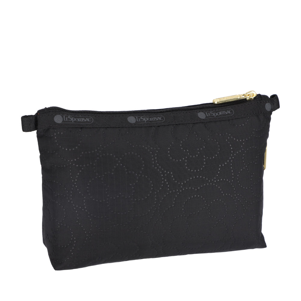 COSMETIC CLUTCH 雙層拉鍊化妝包 - 永恆黑