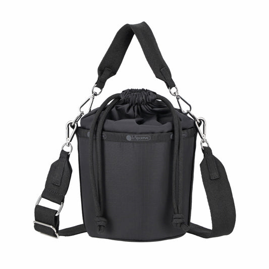 SM DRAWSTRING BUCKET 小型抽繩水桶斜背包 - 永恆黑