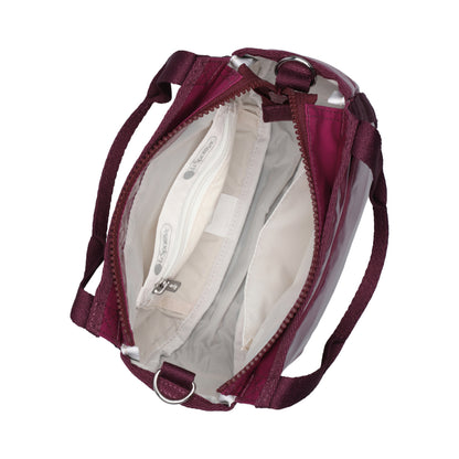 SMALL JENNI 斜背手提兩用包 - 閃耀莓紫