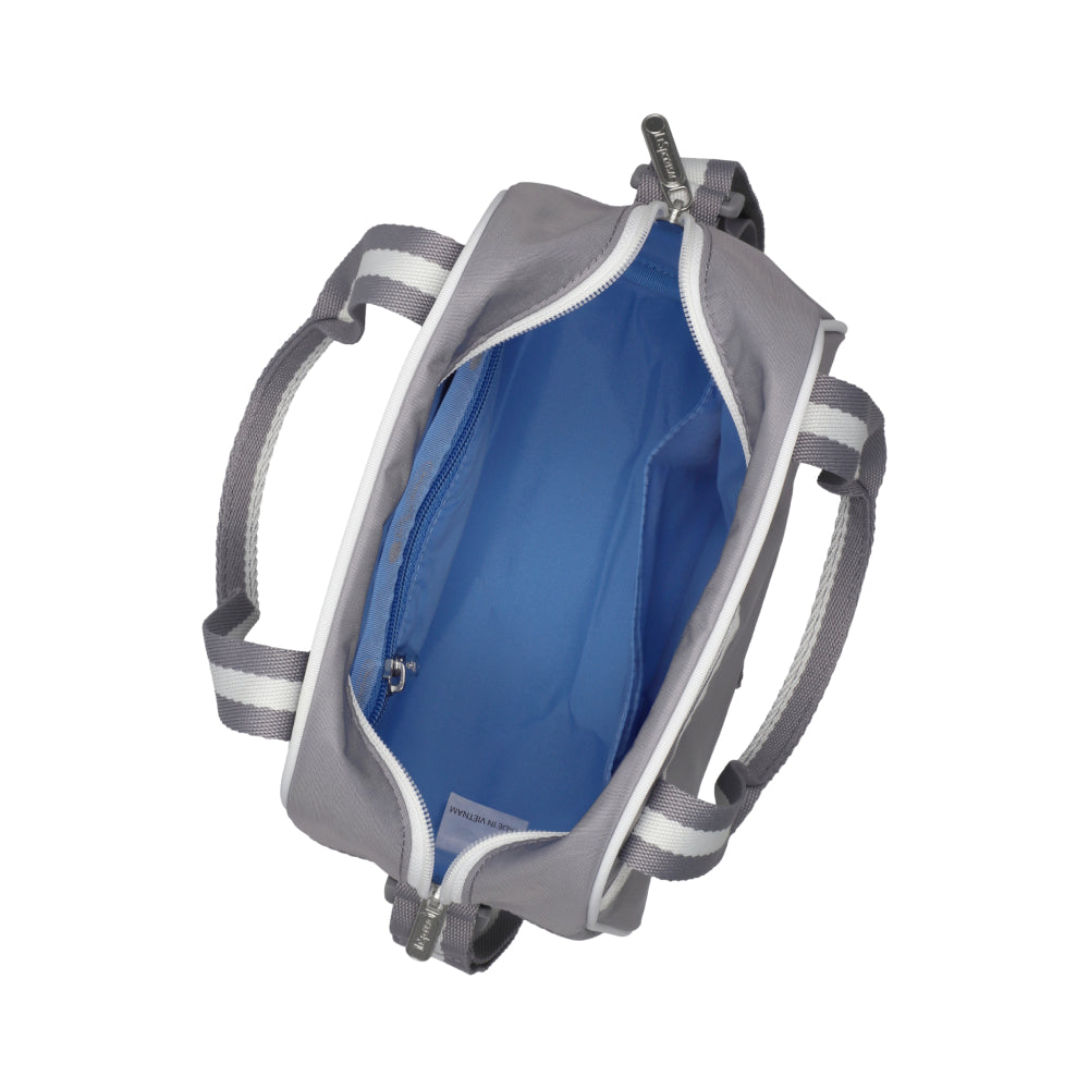 N/S MINI SATCHEL 迷你兩用斜背包 - 滾邊寧靜灰