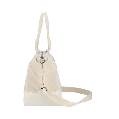 CANVAS E/W TOTE 帆布橫式托特包 - 糖霜白