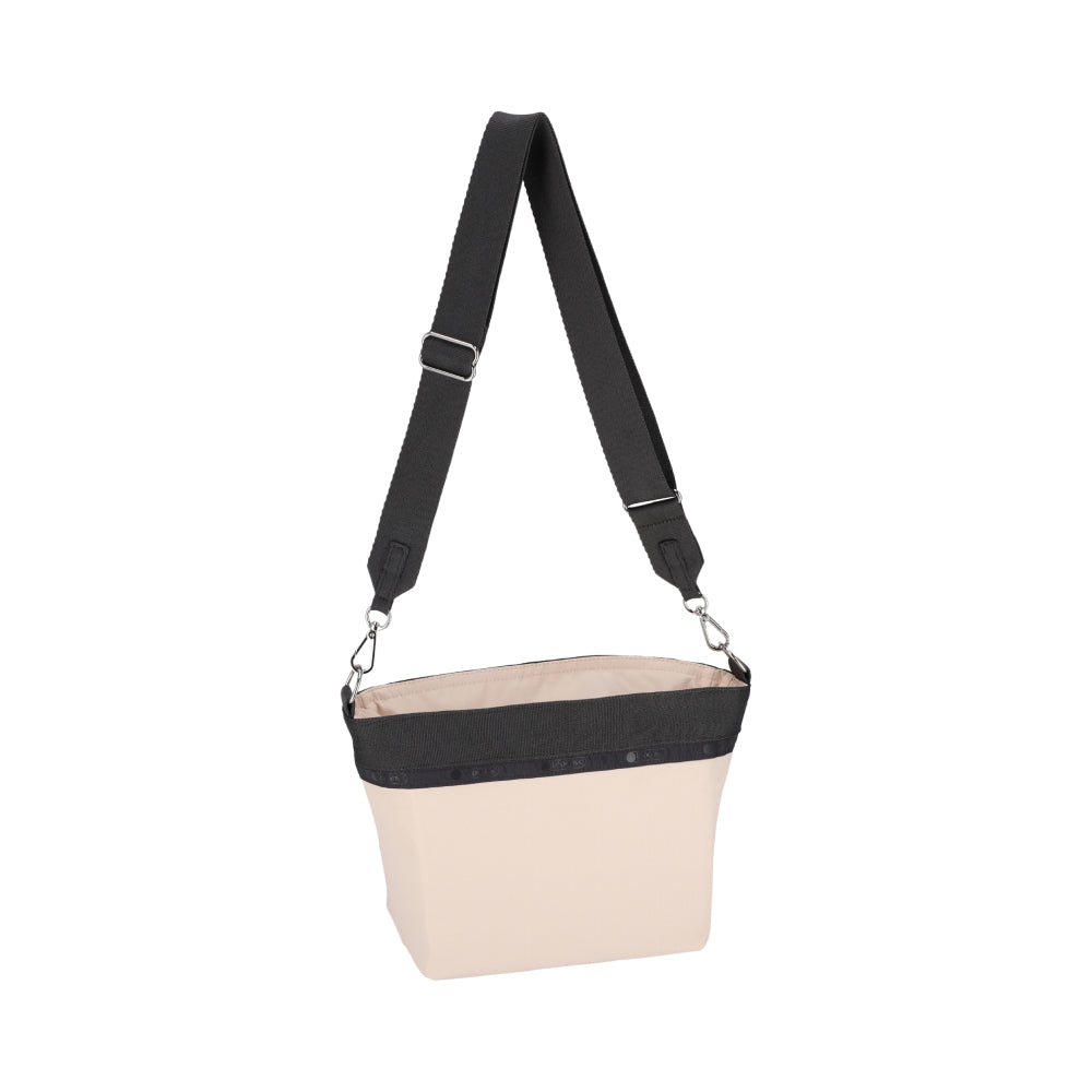 SMALL BUCKET BAG 小型斜背方形包 - 晨曦桃粉/夜幕灰