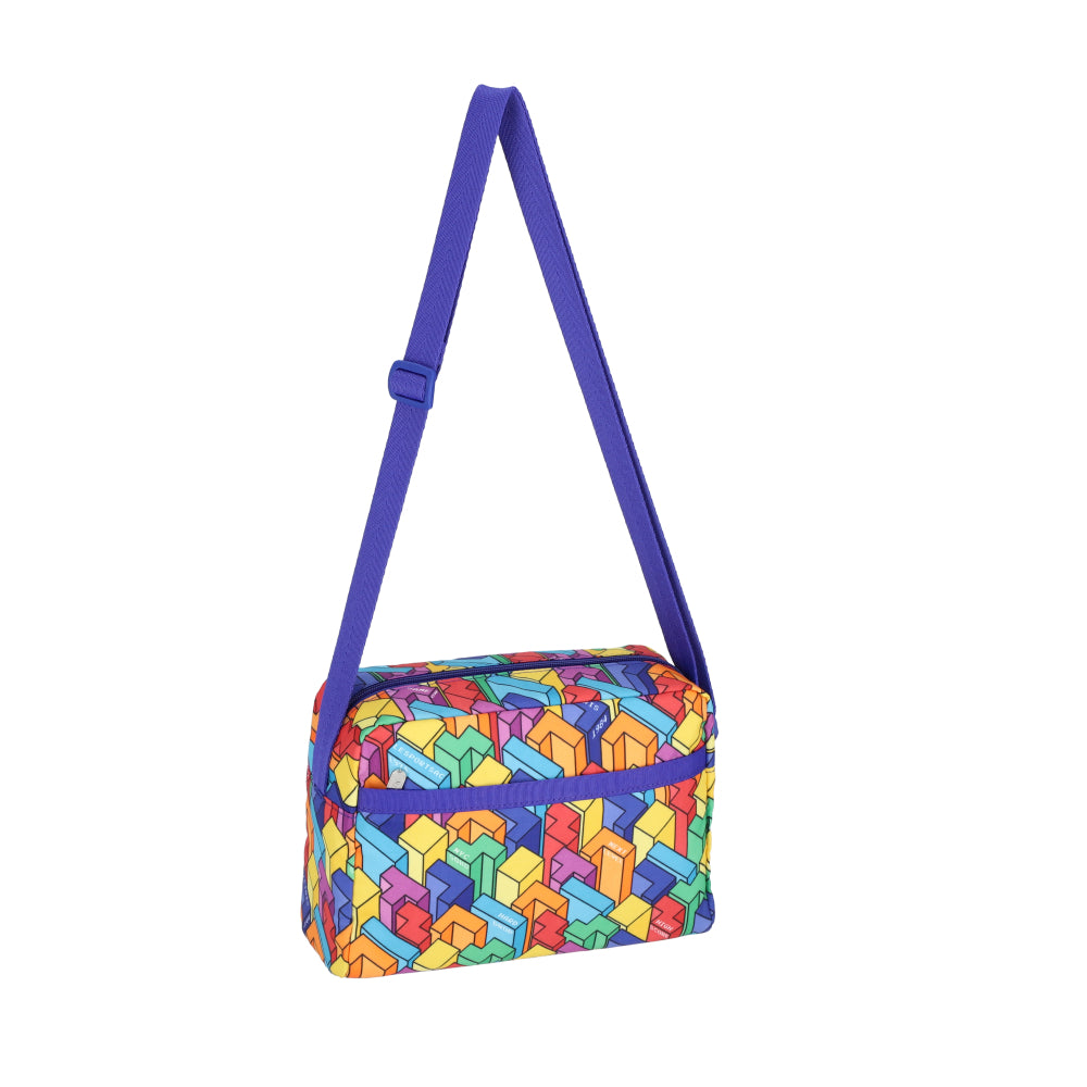 DANIELLA CROSSBODY 拉鍊斜背包 - 方塊謎城