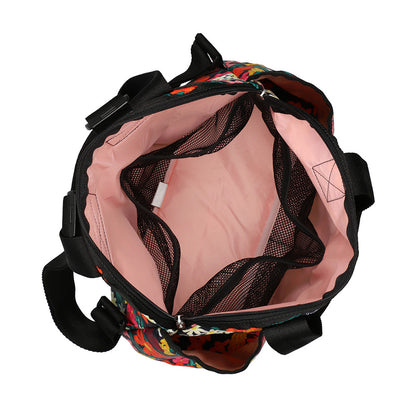 DOUBLE TROUBLE BACKPACK 兩用後背包 - 繽紛花園