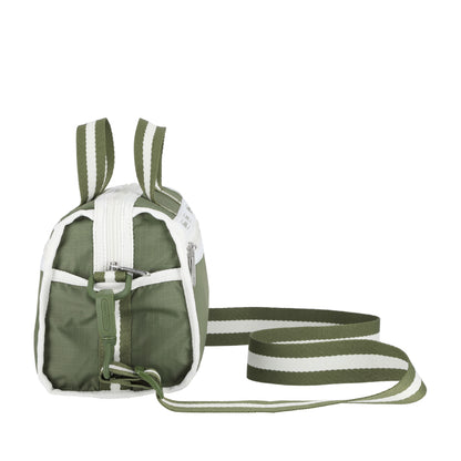 MINI DUFFEL CROSSBODY 迷你筒狀肩背包 - 滾邊橄欖綠