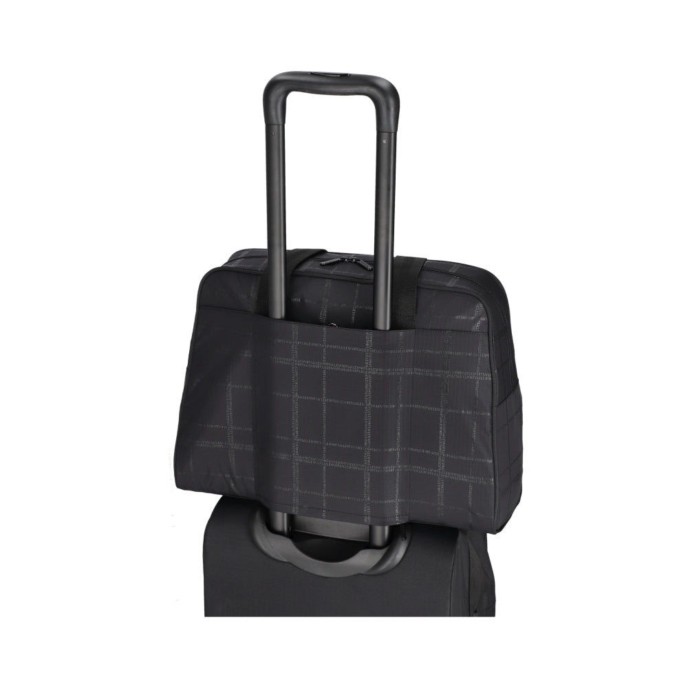 SMALL CARRYALL DUFFLE 機能手提旅行袋 - 暗影格紋