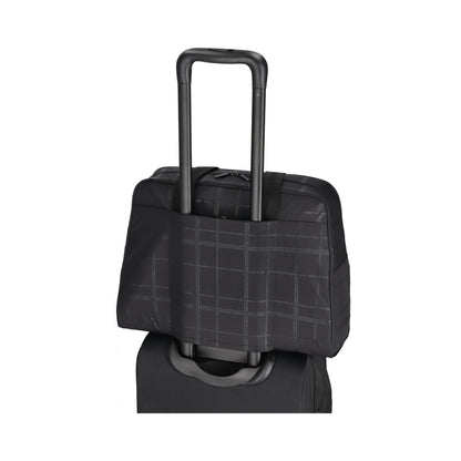 SMALL CARRYALL DUFFLE 機能手提旅行袋 - 暗影格紋