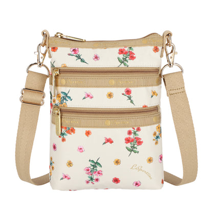 3 ZIP CROSSBODY 三層拉鍊斜背包 - 秘境花園