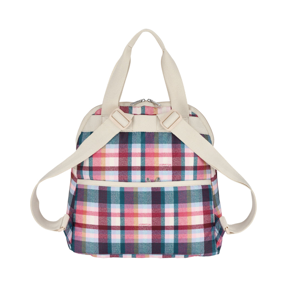 DOUBLE TROUBLE BACKPACK 兩用後背包 - 戀粉格紋
