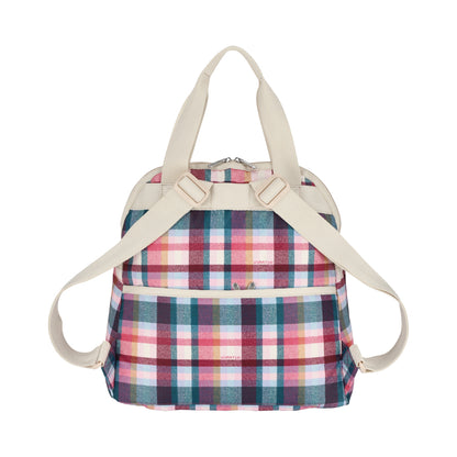 DOUBLE TROUBLE BACKPACK 兩用後背包 - 戀粉格紋