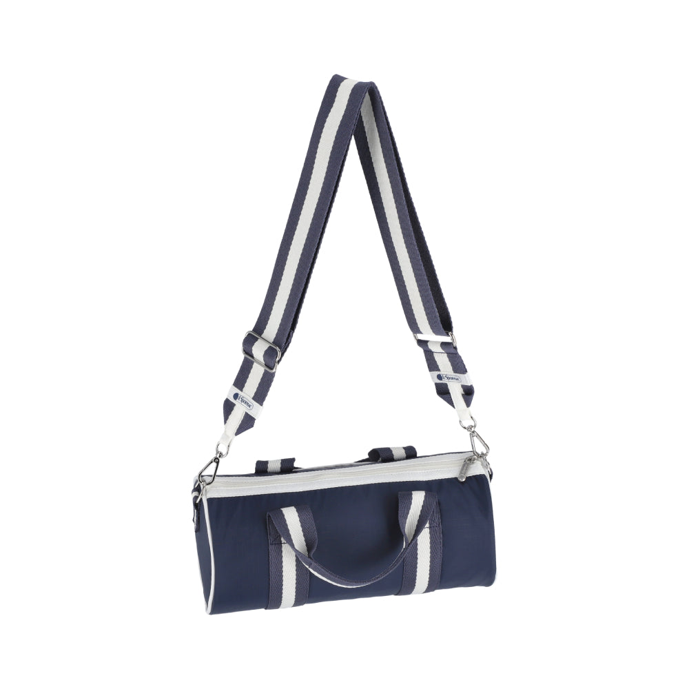 MINI BARREL BAG 迷你圓桶包 - 滾邊深海藍