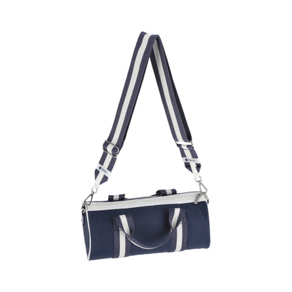 MINI BARREL BAG 迷你圓桶包 - 滾邊深海藍