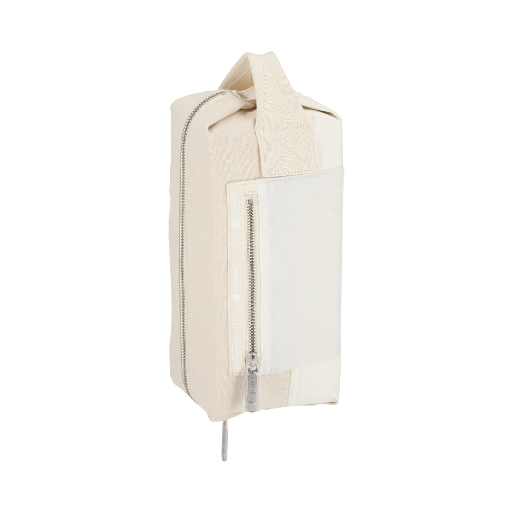 CANVAS DOPP KIT 帆布盥洗包 - 糖霜白