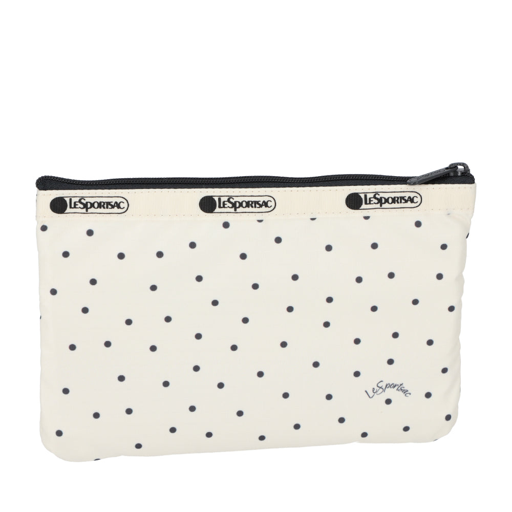 3-ZIP COSMETIC 三層拉鍊化妝包 - 水玉點點