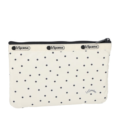 3-ZIP COSMETIC 三層拉鍊化妝包 - 水玉點點