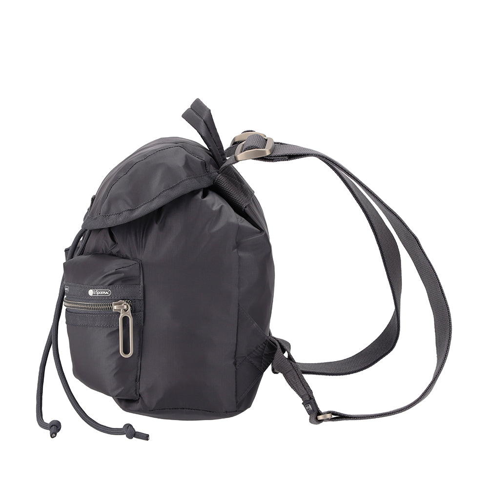 MINI BACKPACK 迷你扣環後背包 - 夜影灰
