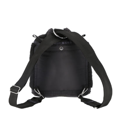 SHERPA MINI BACKPACK 迷你抽繩後背包 - 奢華黑羊羔絨