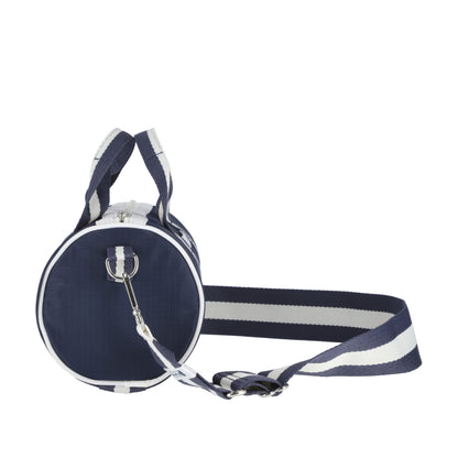 MINI BARREL BAG 迷你圓桶包 - 滾邊深海藍