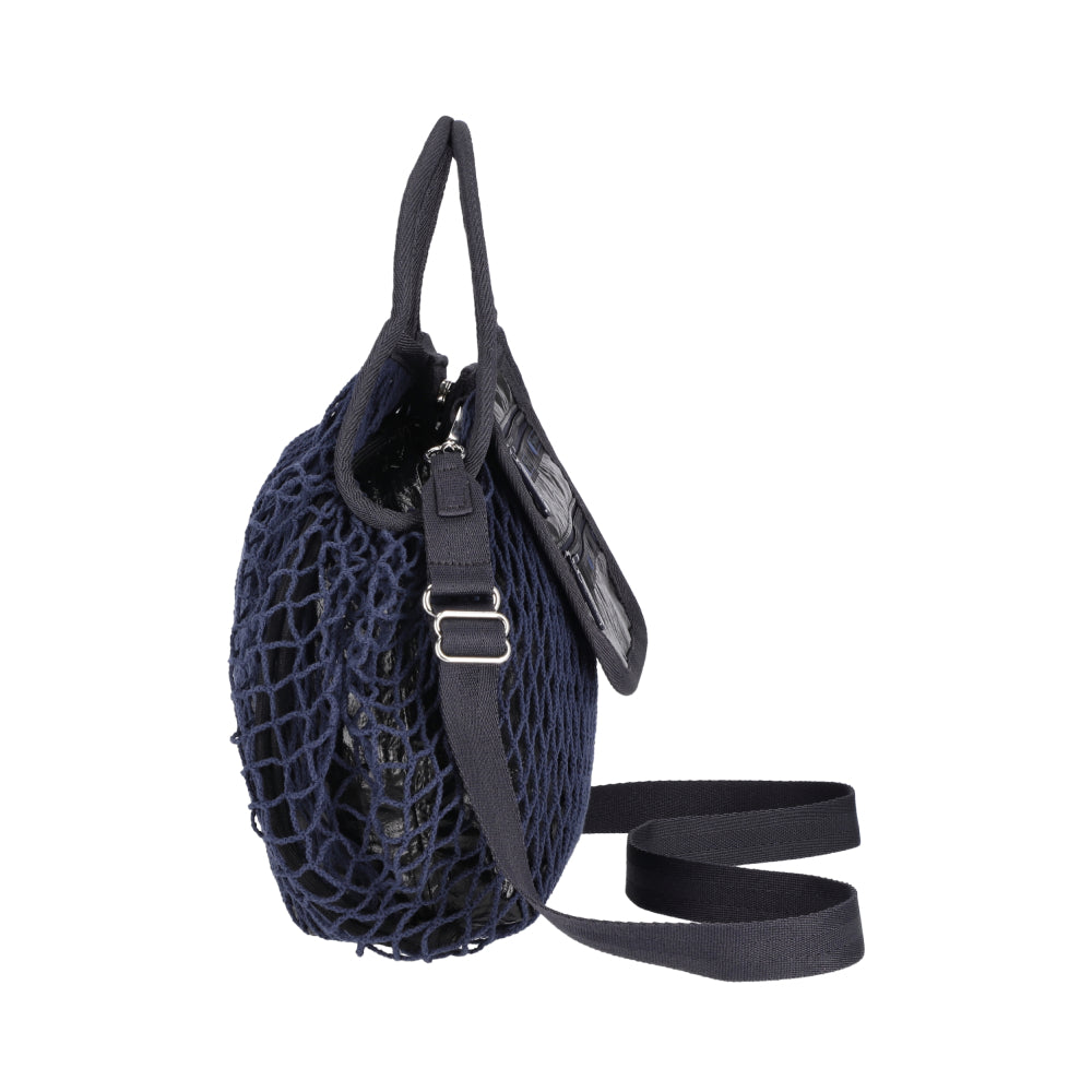 SM NET SHOULDER BAG 小型網狀肩背包 - 曜岩黑