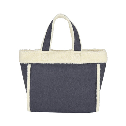 TWO WAY DENIM TOTE 兩用托特包 - 經典丹寧/羊羔絨