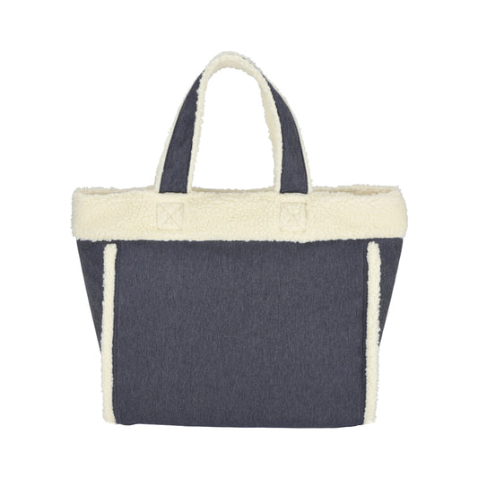TWO WAY DENIM TOTE 兩用托特包 - 經典丹寧/羊羔絨
