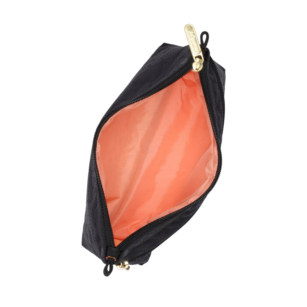 COSMETIC CLUTCH 雙層拉鍊化妝包 - 永恆黑