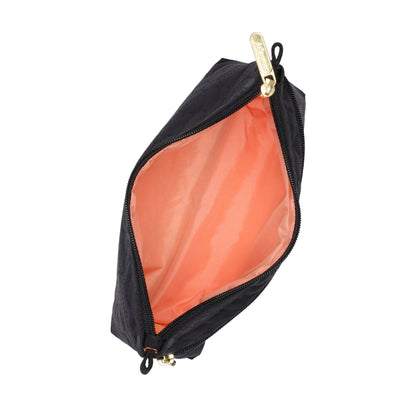 COSMETIC CLUTCH 雙層拉鍊化妝包 - 永恆黑