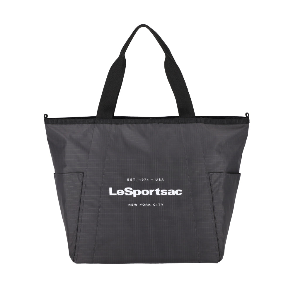 LG REVERSIBLE PKT TOTE 大型雙面托特包 - LOGO 迷彩灰/夜幕灰