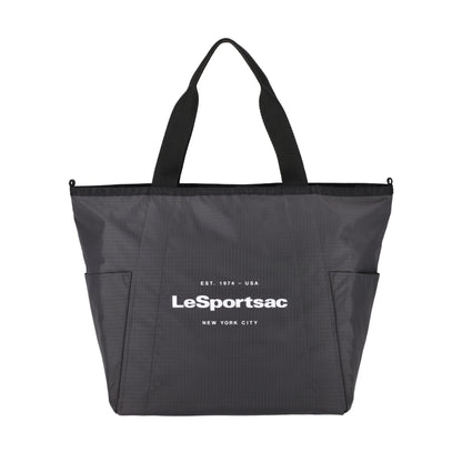 LG REVERSIBLE PKT TOTE 大型雙面托特包 - LOGO 迷彩灰/夜幕灰