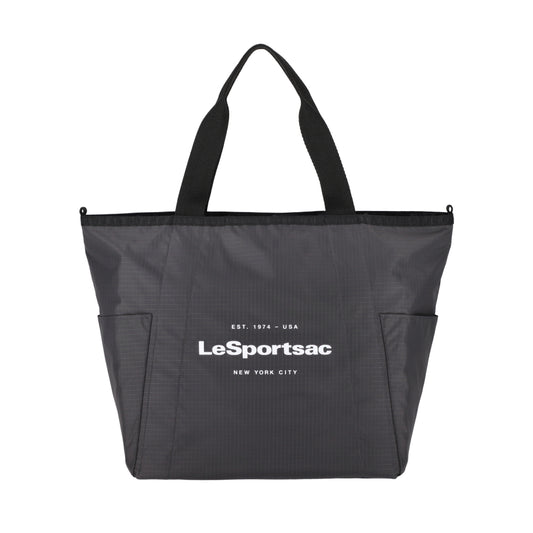 LG REVERSIBLE PKT TOTE 大型雙面托特包 - LOGO 迷彩灰/夜幕灰