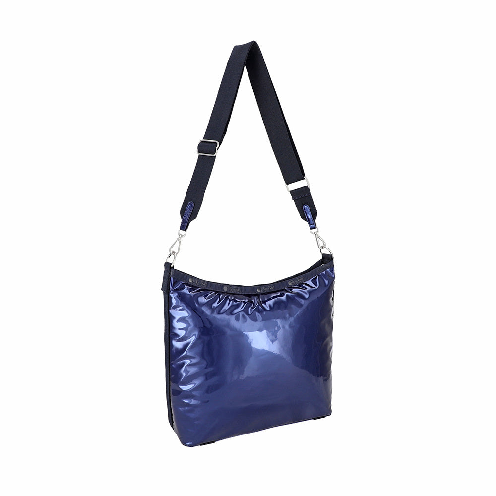 MIR MEDIUM ZIP SHOULDER 中型拉鍊肩背包 - 鏡面晶藍