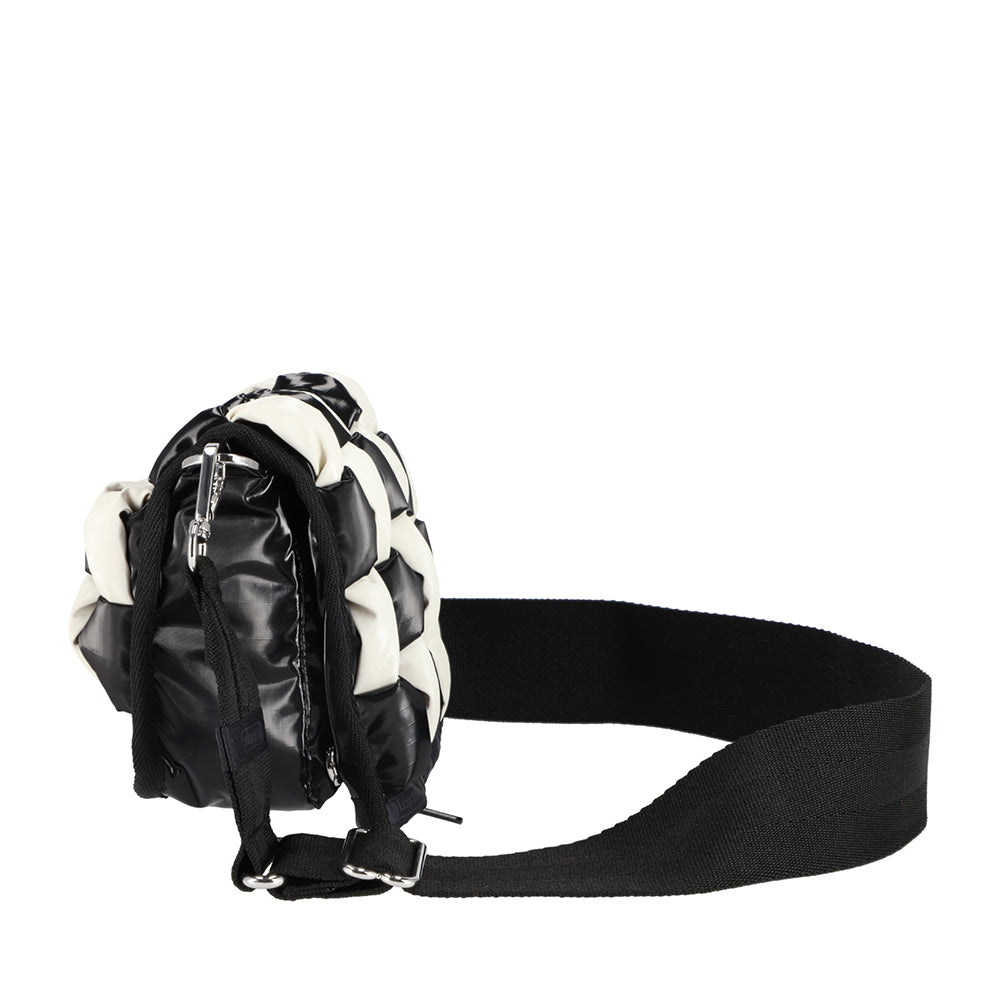 CONV WOVEN CLUTCH 兩用手拿肩背包 - 夜黑珠光