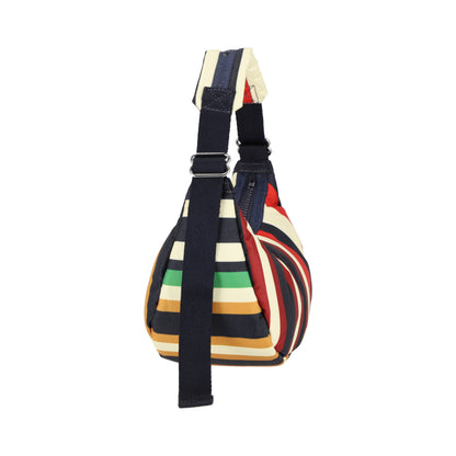 MINI CRESCENT 迷你半月包 - 斑斕彩條