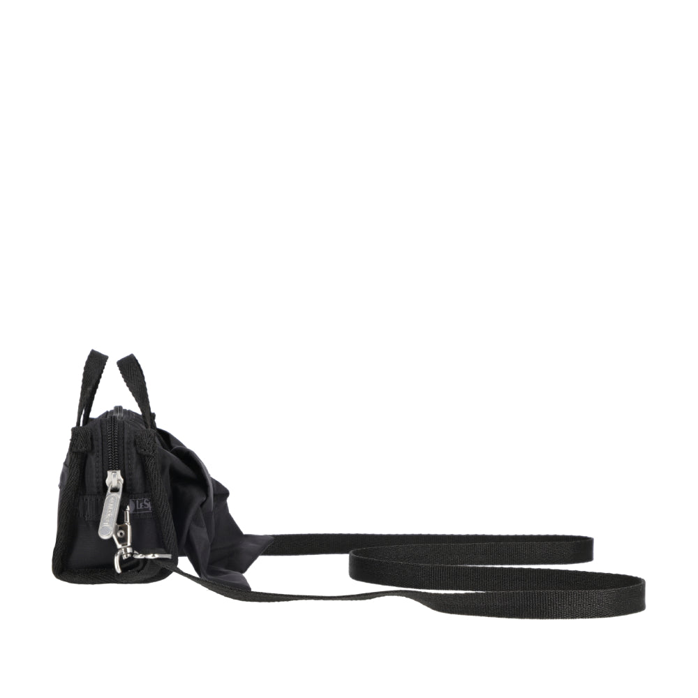 BOW MICRO BAG 蝴蝶結造型兩用手提包 - 黑緞蝴蝶