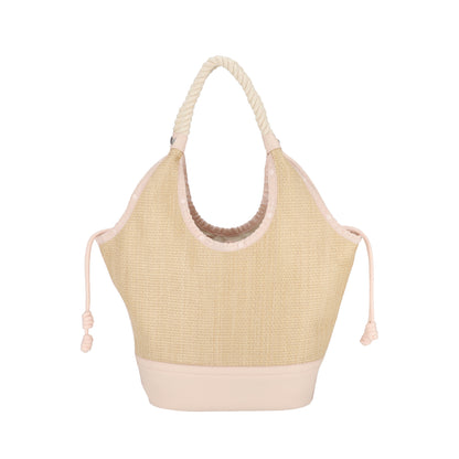 LG DIAMOND TOTE 大型菱格托特包 - 拉菲桃粉