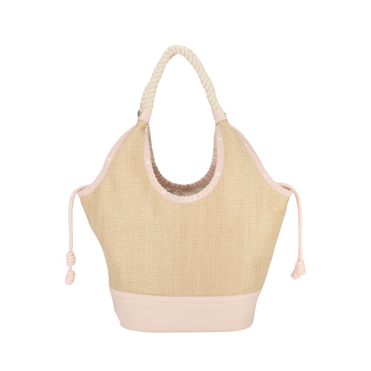 LG DIAMOND TOTE 大型菱格托特包 - 拉菲桃粉