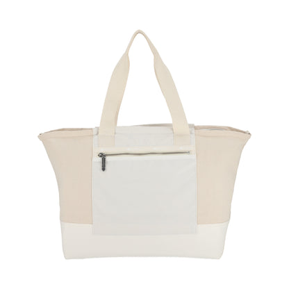 CANVAS E/W TOTE 帆布橫式托特包 - 糖霜白