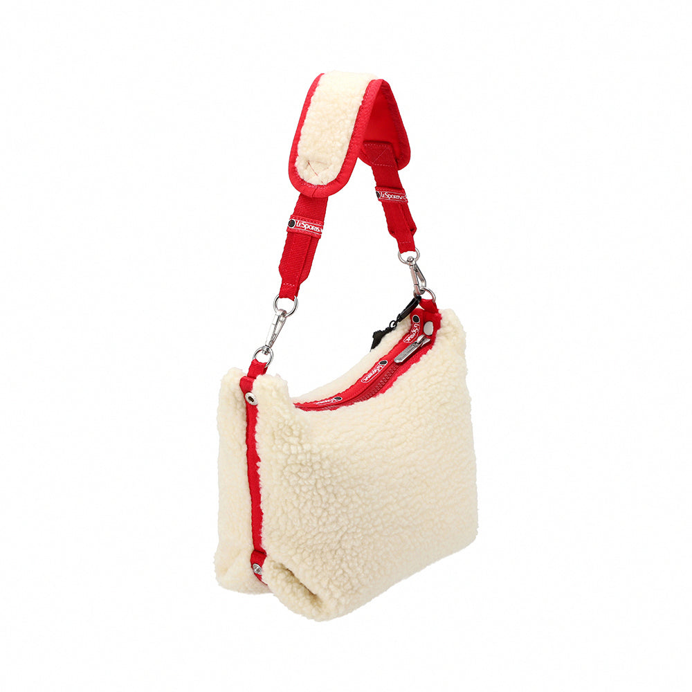 W&W CONVERTIBLE HOBO 兩用半月包 - W&W 絨毛奶霜