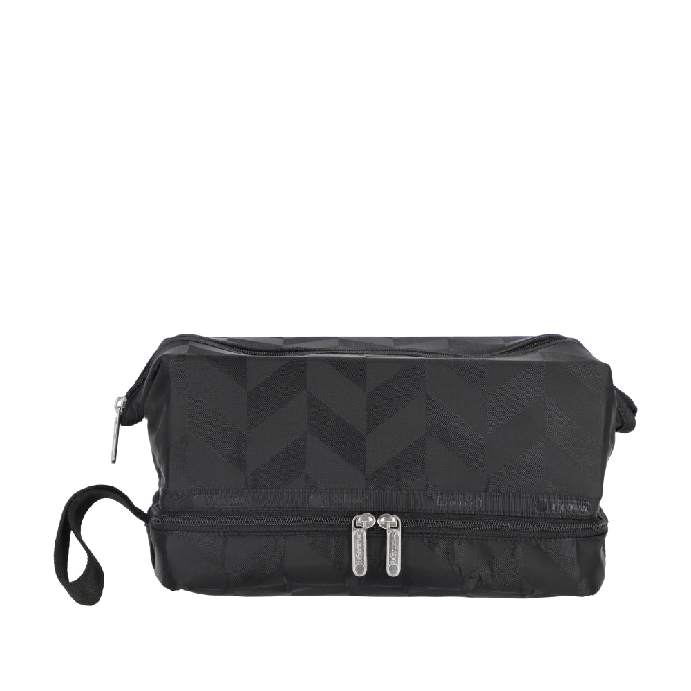 CLASSIC DOPP KIT 多功能化妝袋 - 暗影人字紋