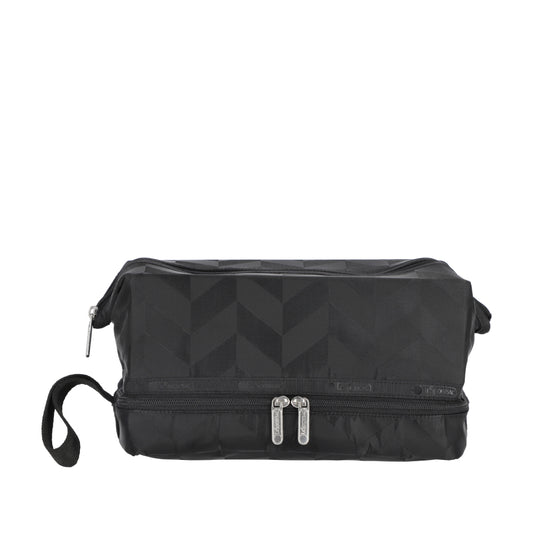 CLASSIC DOPP KIT 多功能化妝袋 - 暗影人字紋