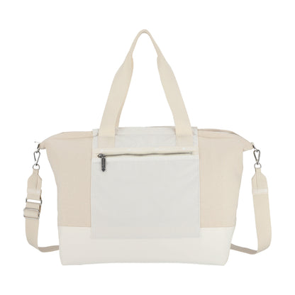 CANVAS E/W TOTE 帆布橫式托特包 - 糖霜白